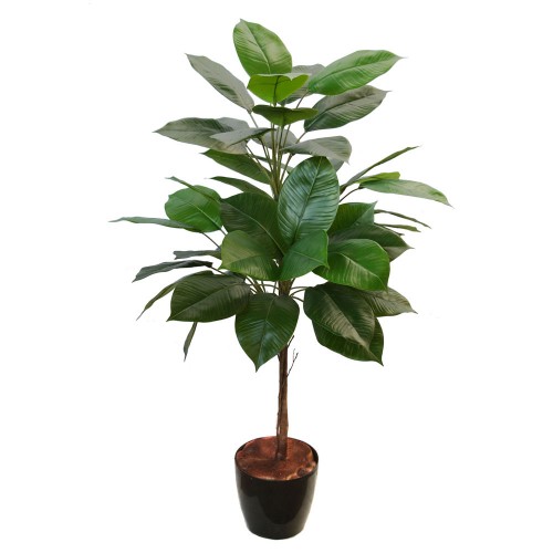 Planta semi-artificiala Ila, Rubber Tapiary Green - 100 cm